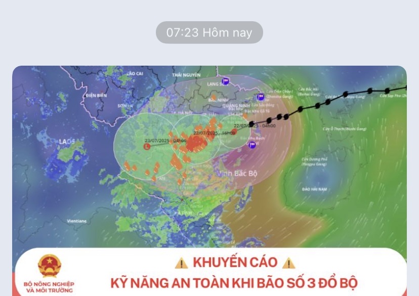 Khuyến cáo kỹ năng an toàn khi bão số 3 đổ bộ