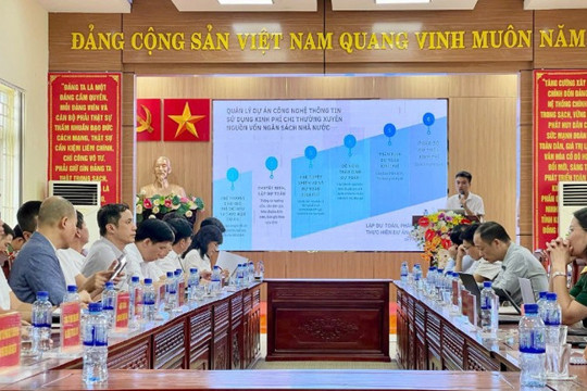 Ninh Bình triển khai kế hoạch, giới thiệu các giải pháp chuyển đổi số toàn diện Ngày 29/8, Sở Khoa học và Công nghệ tỉnh Ninh Bình tổ chức hội thảo triển khai kế hoạch, giới thiệu các giải pháp chuyển đổi số toàn diện tỉnh năm 2025. 