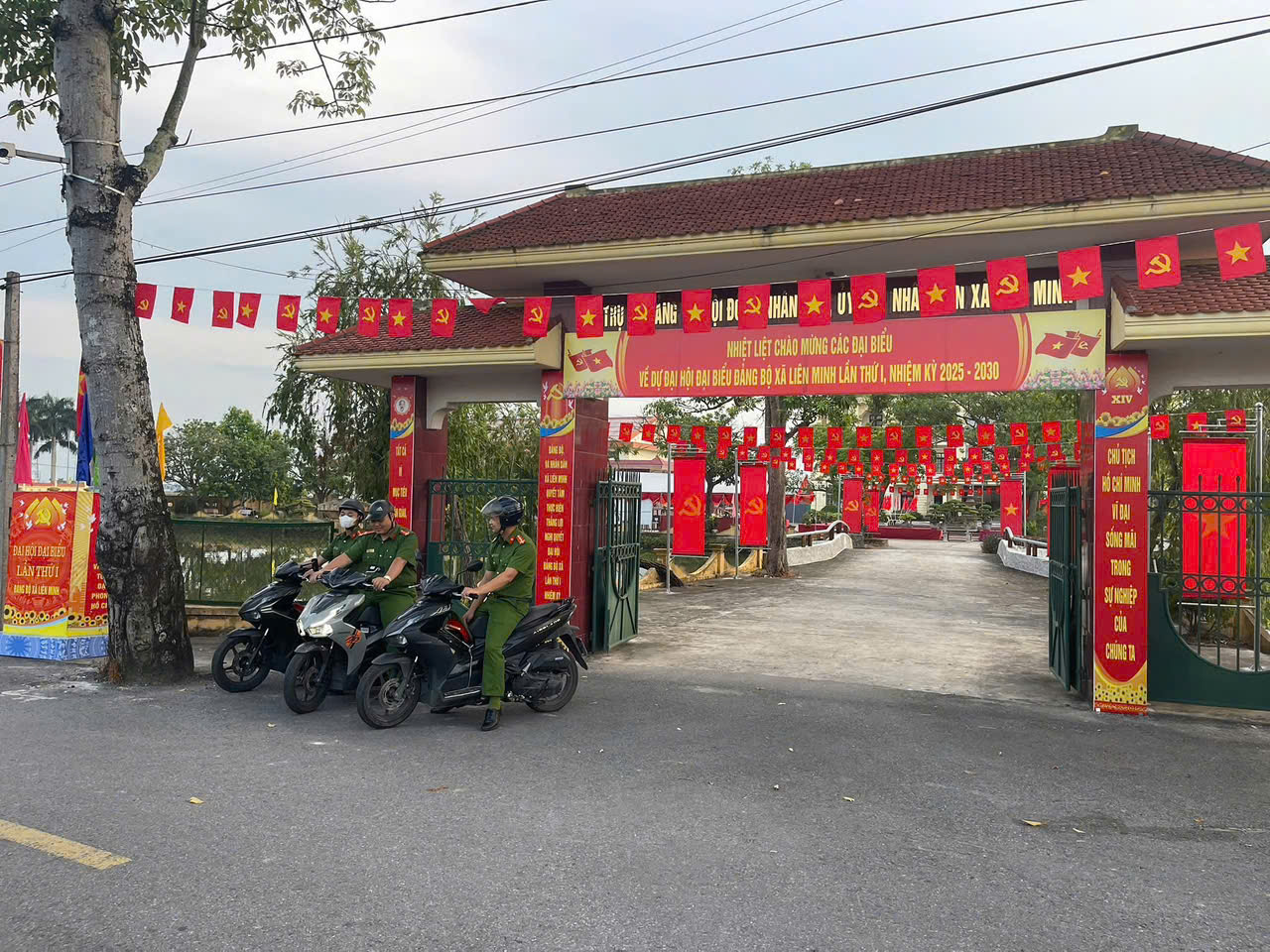CÔNG AN XÃ LIÊN MINH TRIỂN KHAI KẾ HOẠCH BẢO ĐẢM AN NINH, TRẬT TỰ ĐẠI HỘI ĐẠI BIỂU ĐẢNG BỘ XÃ LIÊN MINH LẦN THỨ I, NHIỆM KỲ 2025 - 2030.