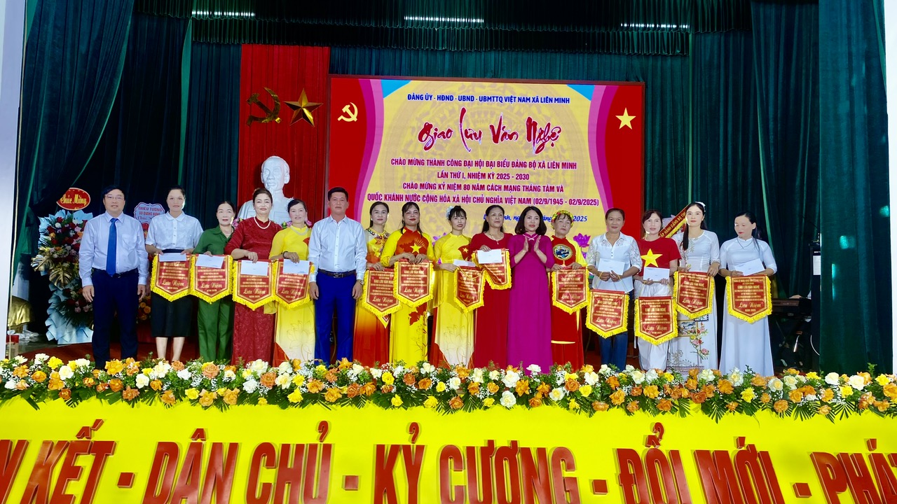 Đêm giao lưu văn nghệ chào mừng thành công Đại hội Đại biểu Đảng bộ xã Liên Minh lần thứ I, nhiệm kỳ 2025-2030; Chào mừng kỷ niệm 80 năm cách mạng tháng Tám và Quốc khánh nước Cộng hoà xã hội chủ nghĩa Việt Nam 02/9